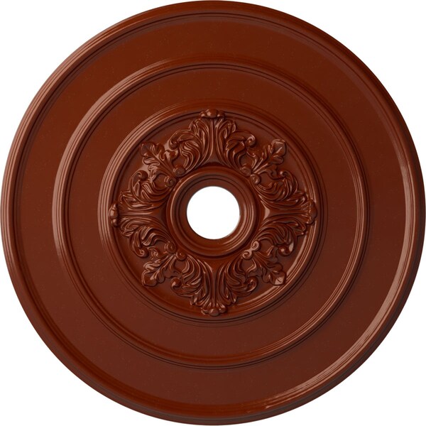 Ekena Millwork Traditional with Acanthus Leaves Ceiling Medallion, 26"OD x 3 1/8"ID x 1 1/2"P, Firebrick CM26TAFIF - main